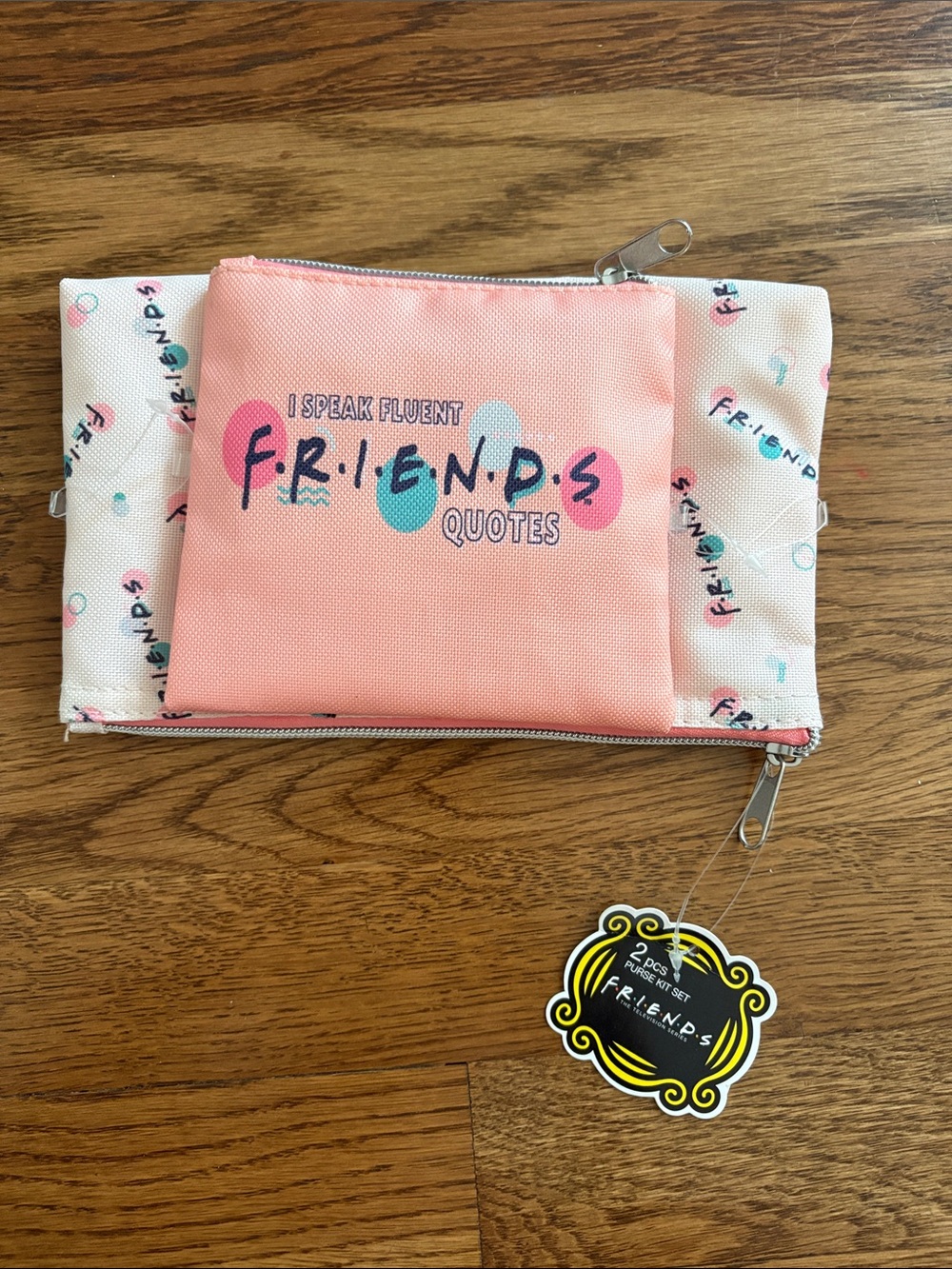 Friends 2-Piece Purse Set – Makeup Pouches